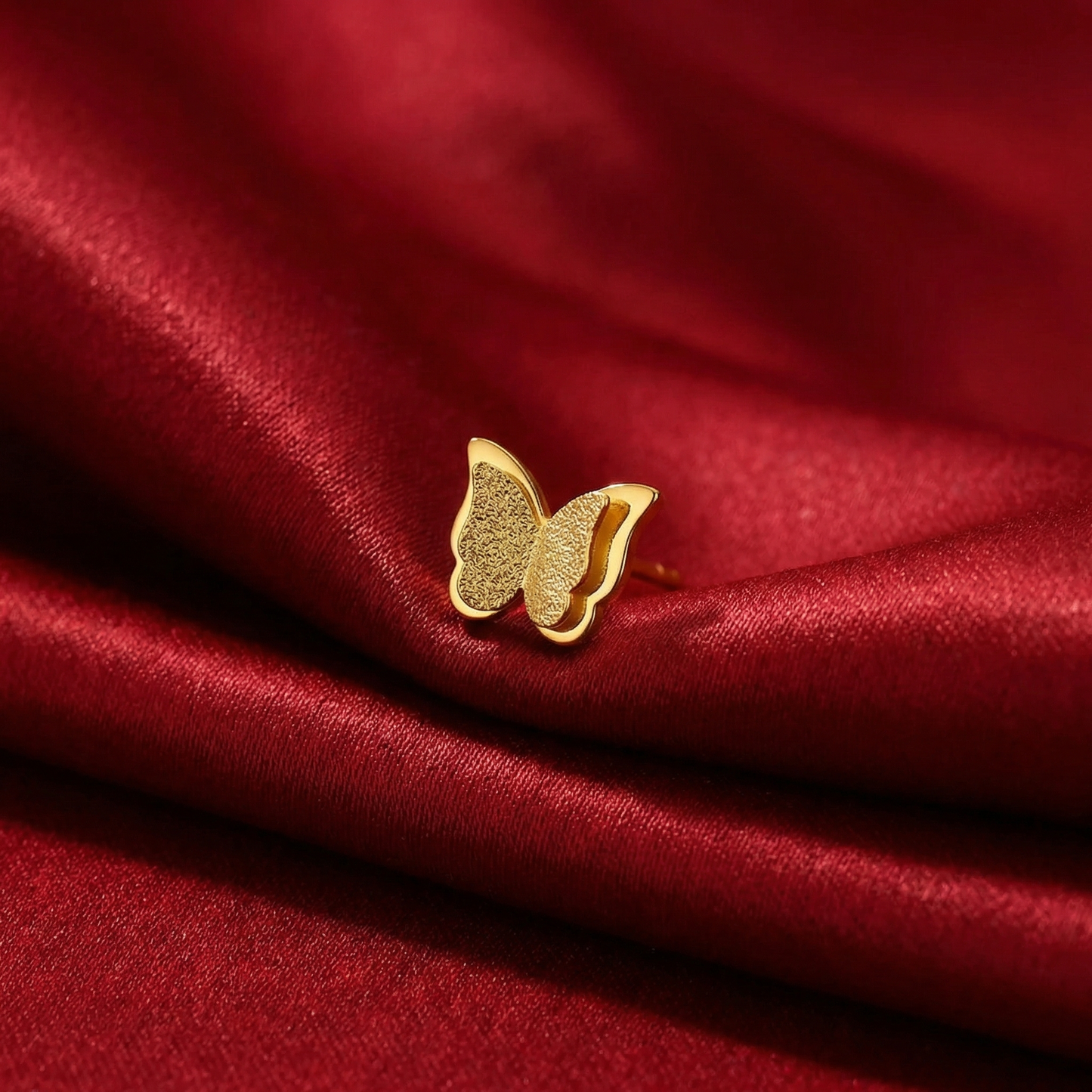 Gold Plated Wings Studs