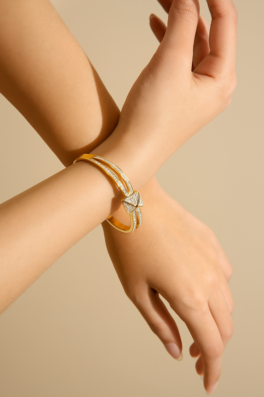 Radiant Pyramid Bangle