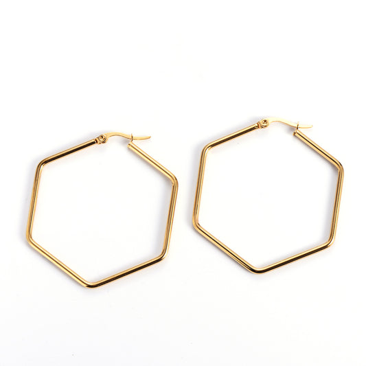 Modern Hexagon Hoops