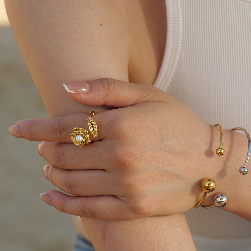 Double Ball Gold Plated Bracelet