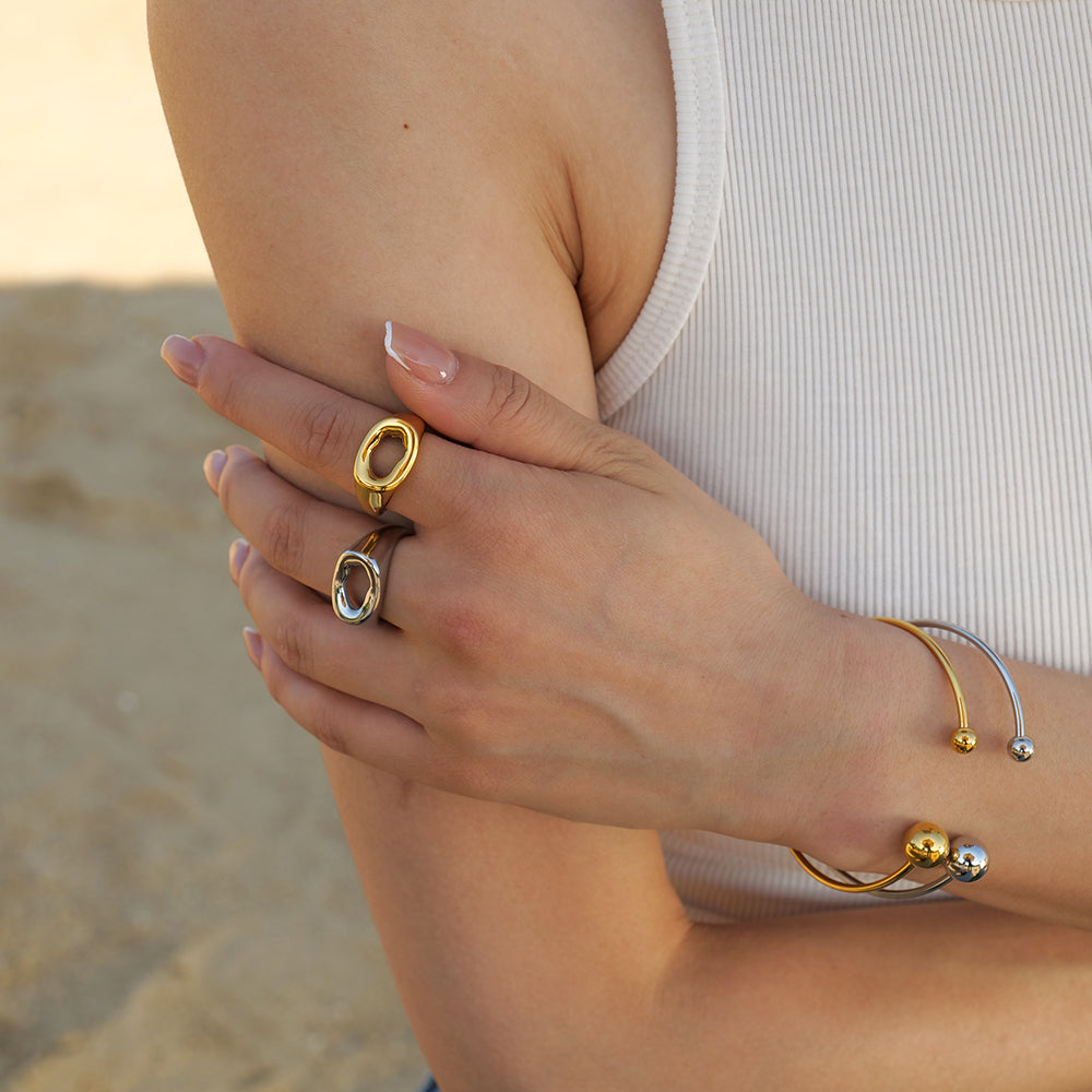 Double Ball Gold Plated Bracelet