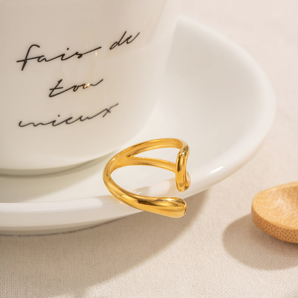 Fluid Gold duo ring