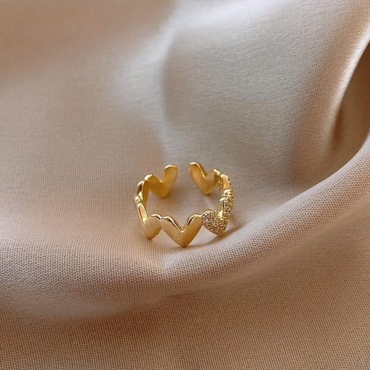 Zircon Heart Ring