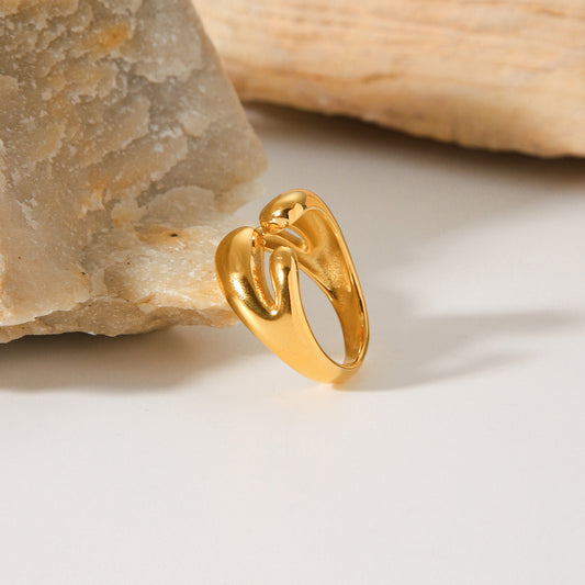 Gold Plated Wrap adjustable ring