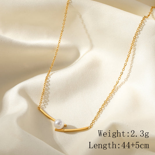 Pearl Arc Necklace
