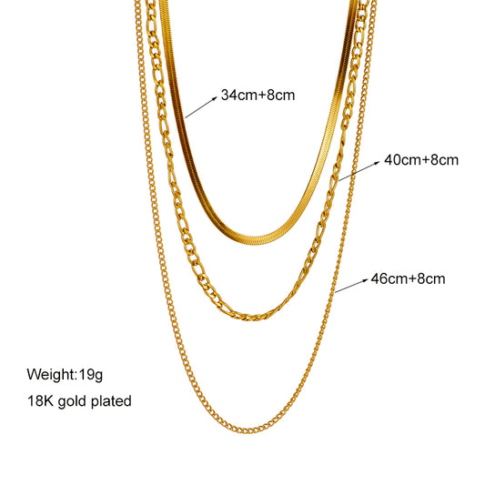 Gold Plated Small Snake Chain (Top)