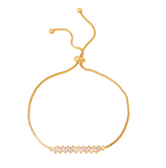 The Glimmer Bar Bracelet With Modern Designer Chain