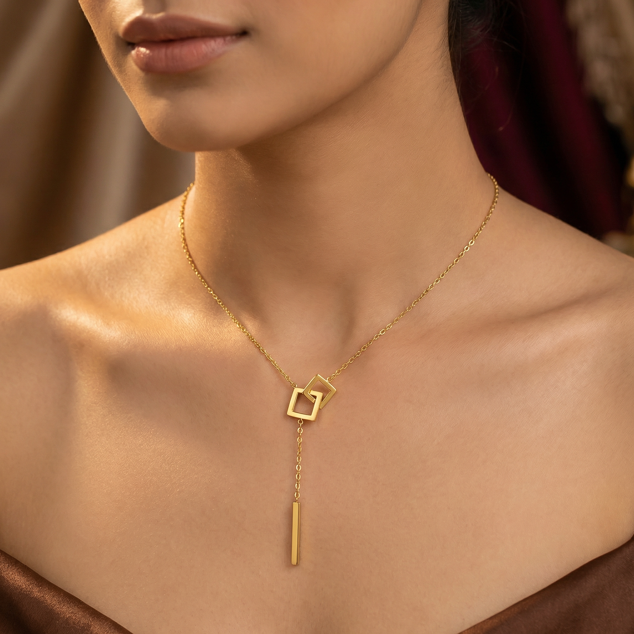 Classic Square Necklace