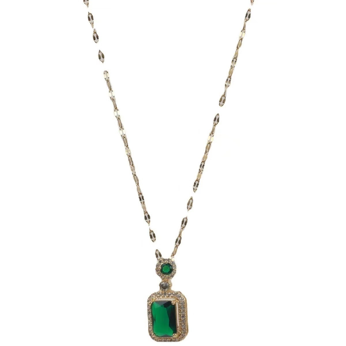 Regal Rectangular Emerald Ensemble