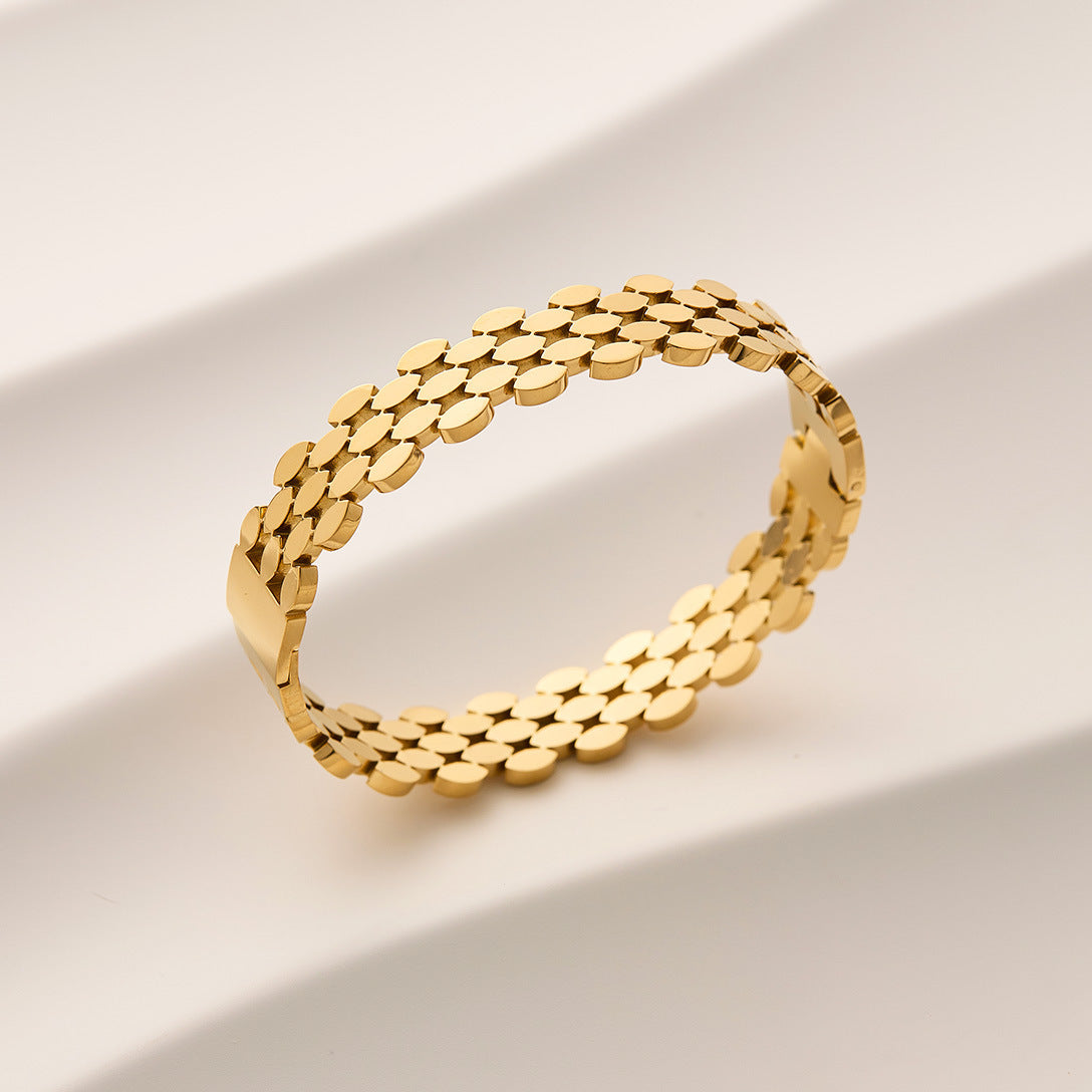 Chic Gold Reptile Chain Bracelet