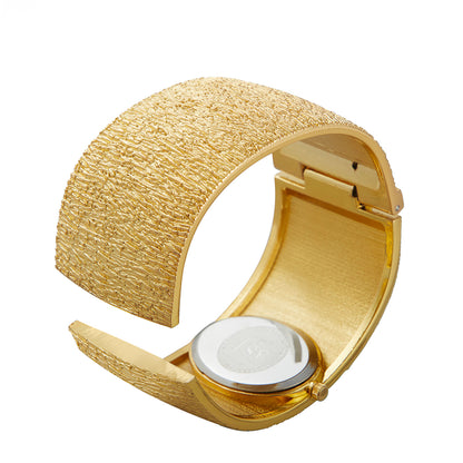 Radiant Sand-Textured Statement Watch