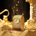 Radiant Sand-Textured Statement Watch