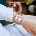 Radiant Multi-Band Beaded Jewelry Watch