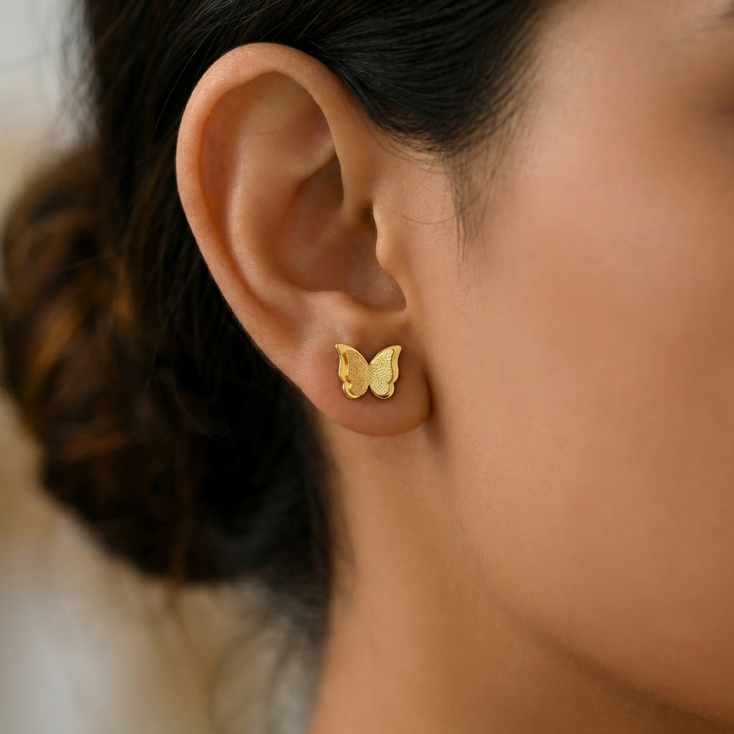 Gold Plated Wings Studs