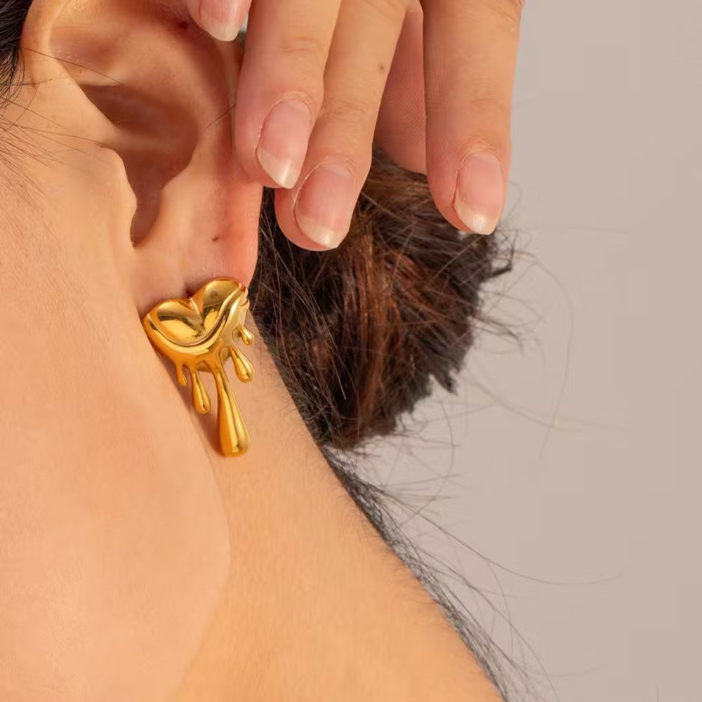 Molten Heart Earrings