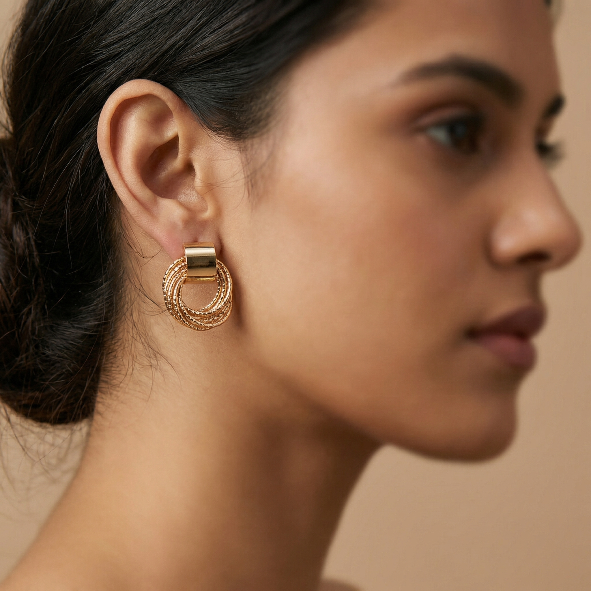 Multi Circle Ear Studs