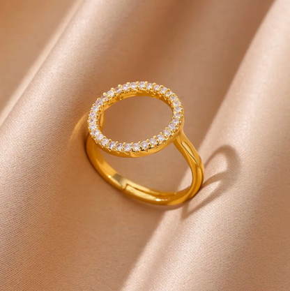 Pave Circle Ring