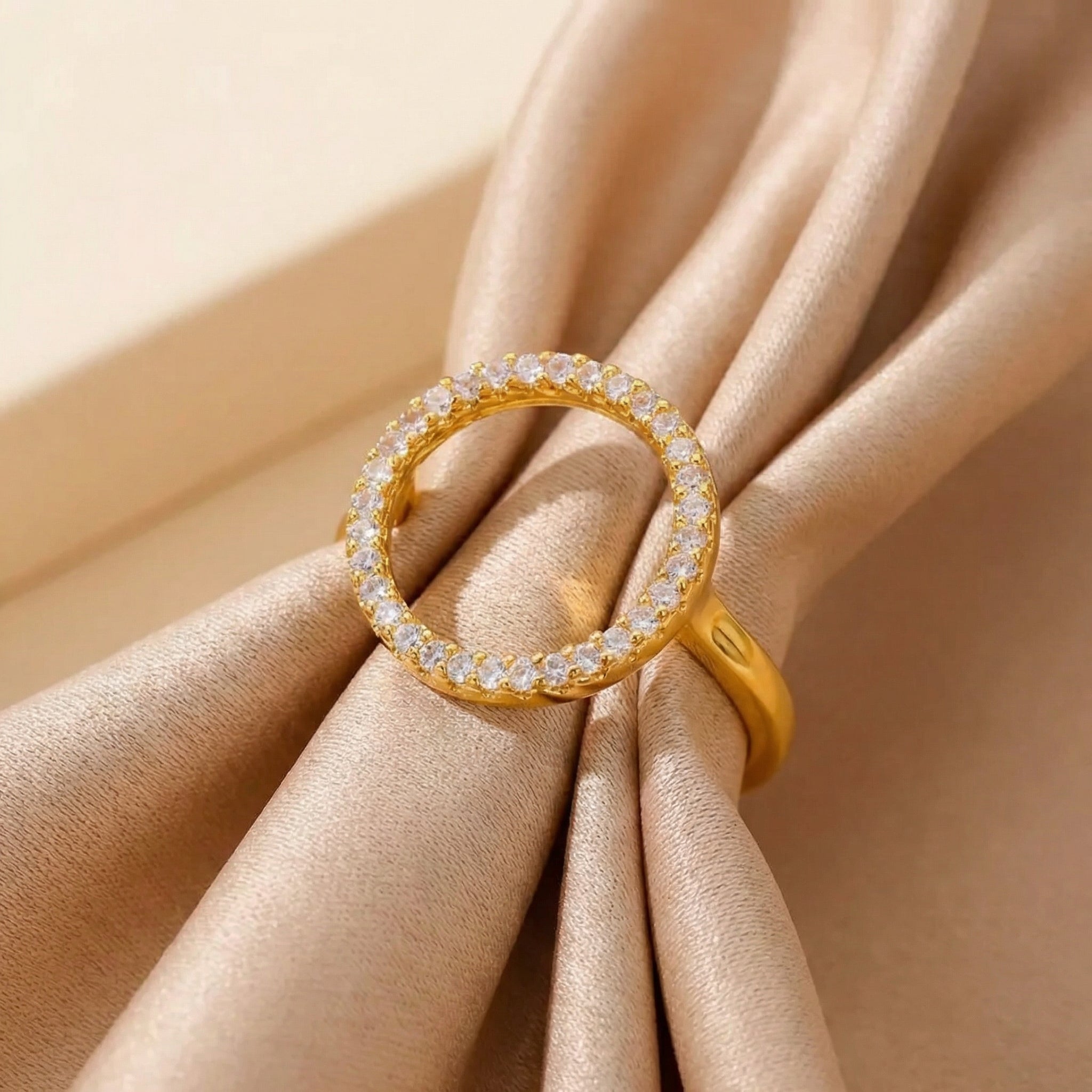 Pave Circle Ring