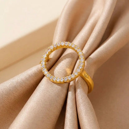 Pave Circle Ring