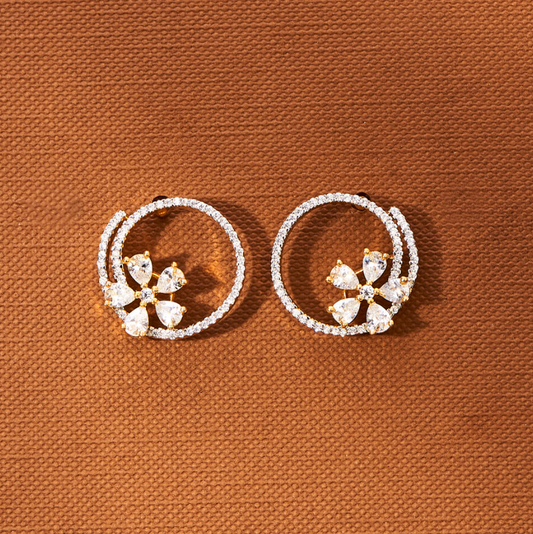 Bloom Ring Stud Earrings