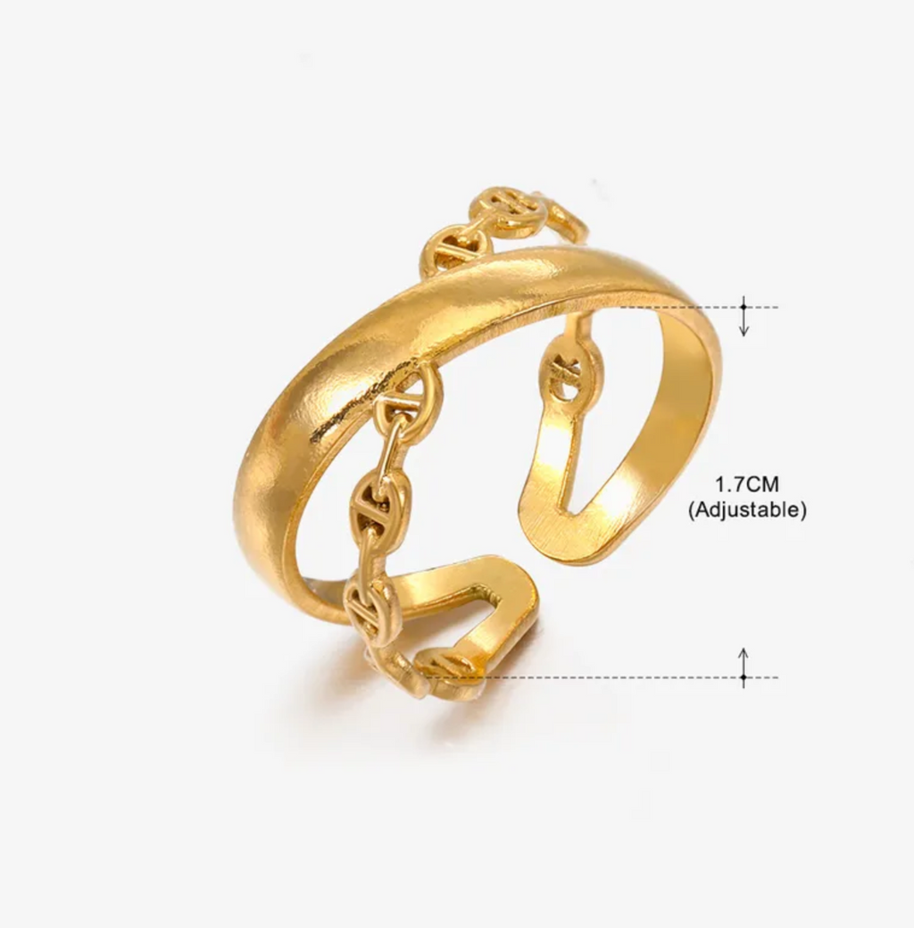 Bound Bold open ring