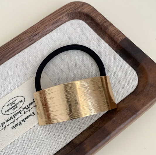 Brushed Metallic Hair Tie