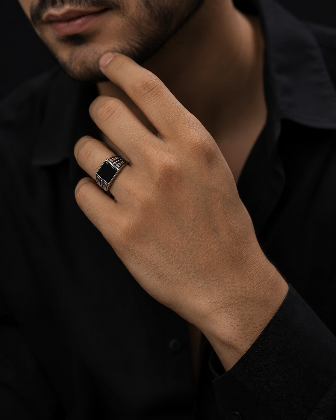 Silver Plated Men's Ring