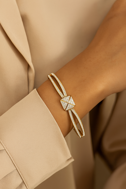 Radiant Pyramid Bangle