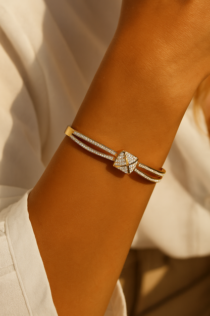 Radiant Pyramid Bangle