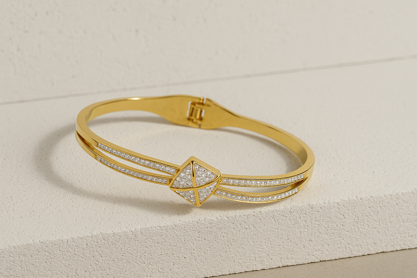 Radiant Pyramid Bangle