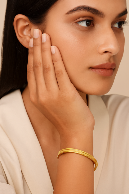 Gold Plated Starry Bangle