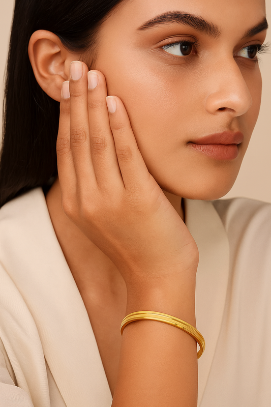 Gold Plated Starry Bangle