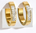 Classic Crystal Hoops