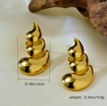 Comma Drop Studs
