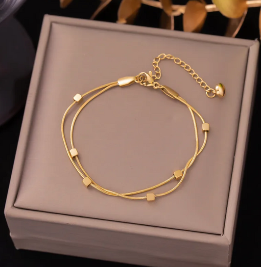 Double Strand Cube Bracelet