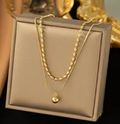 Elysian Layers Gold Necklace