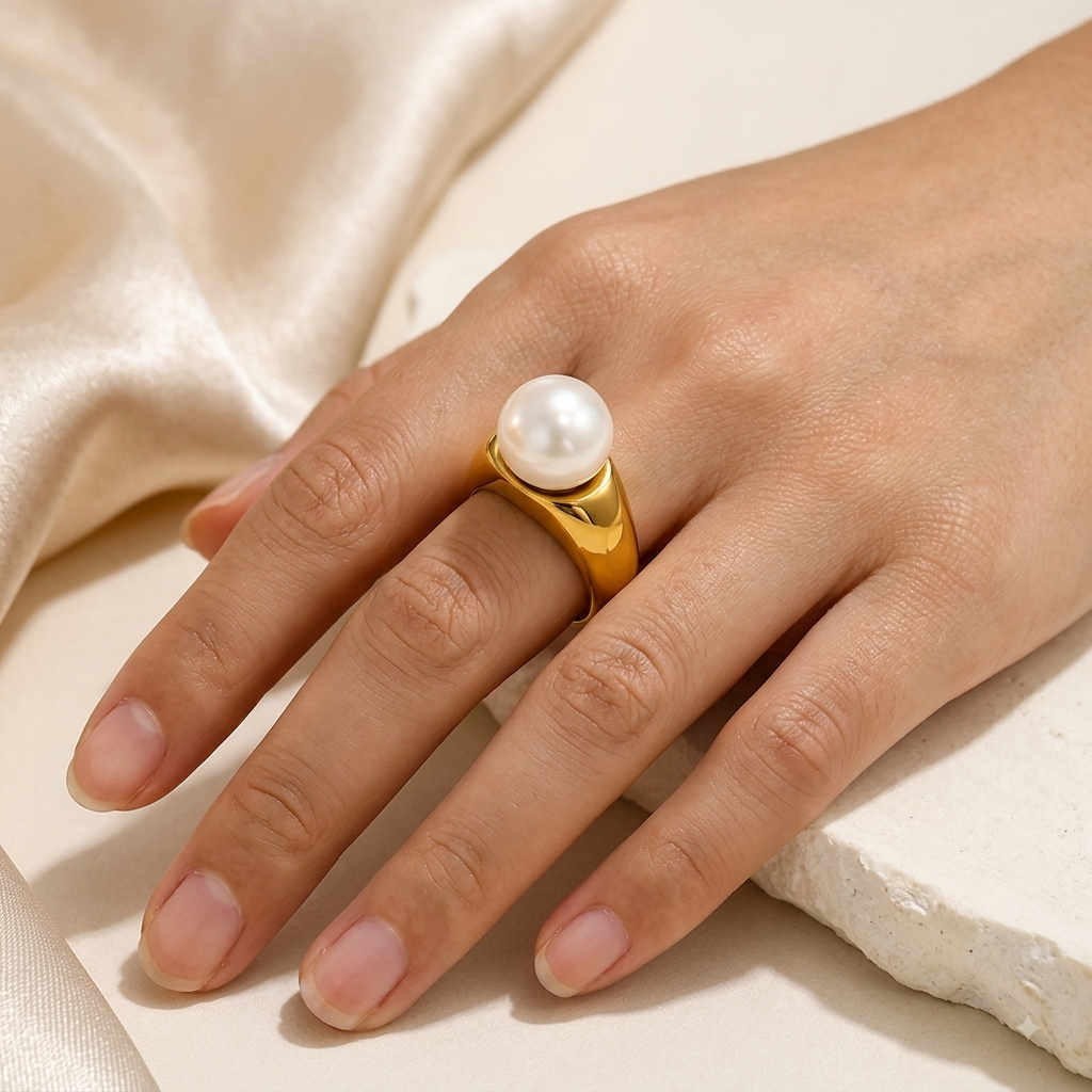 Single Pearl Ring