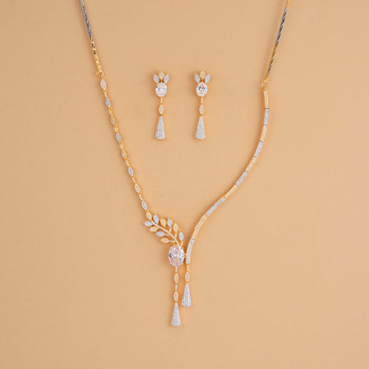 Gold-Plated Lariat Set