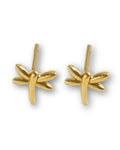Gold Plated DragonFly Earrings