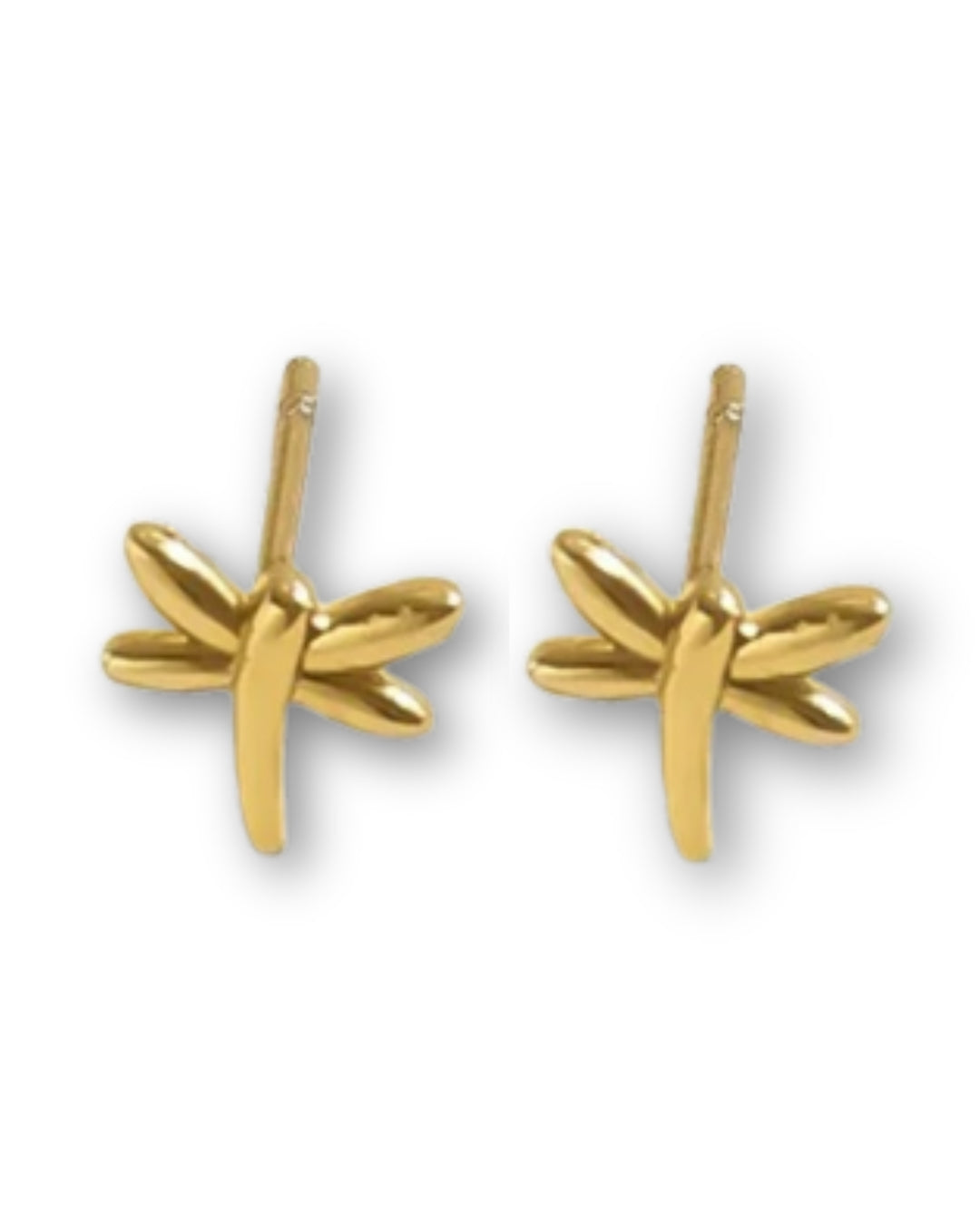 Gold Plated DragonFly Earrings