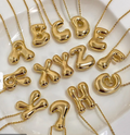 Gold Plated Alphabet Pendant with Chain