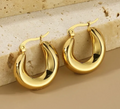 GoldPlated Classic Hoops