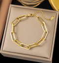 Gold Plated Cross Chain Bracelet