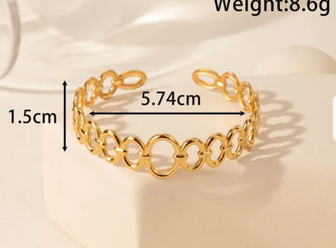 Golden Orbit Cuff