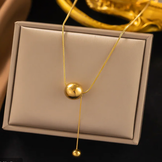 Golden Orbit Necklace