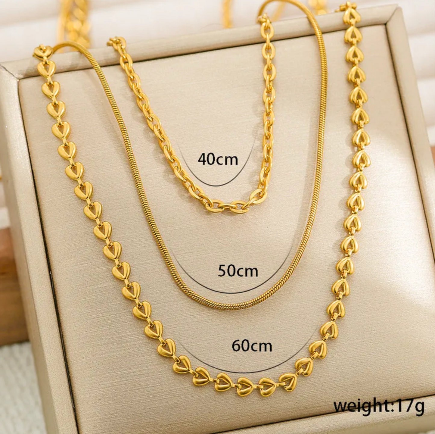 Heartstrings Trio Necklace