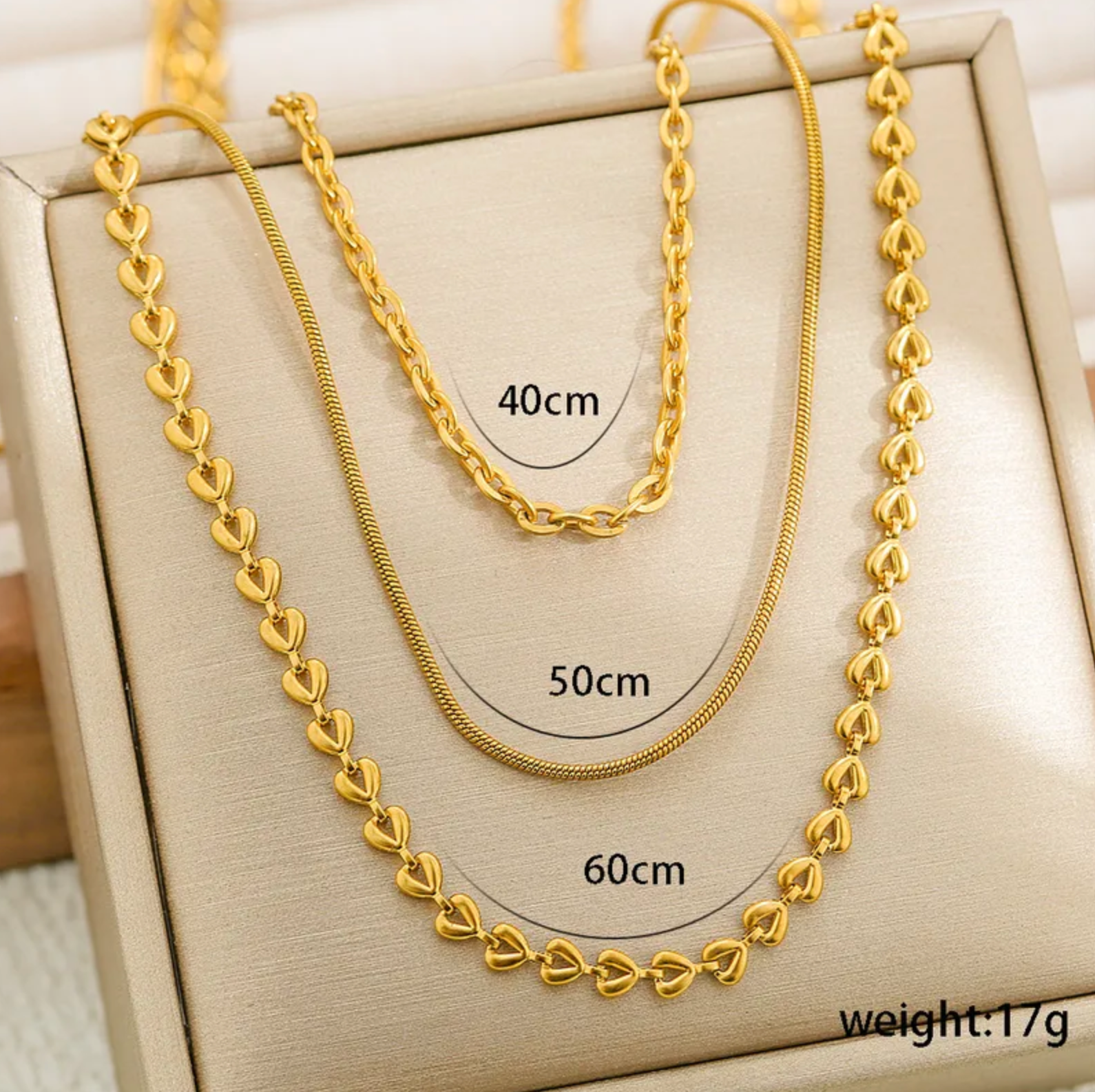 Heartstrings Trio Necklace