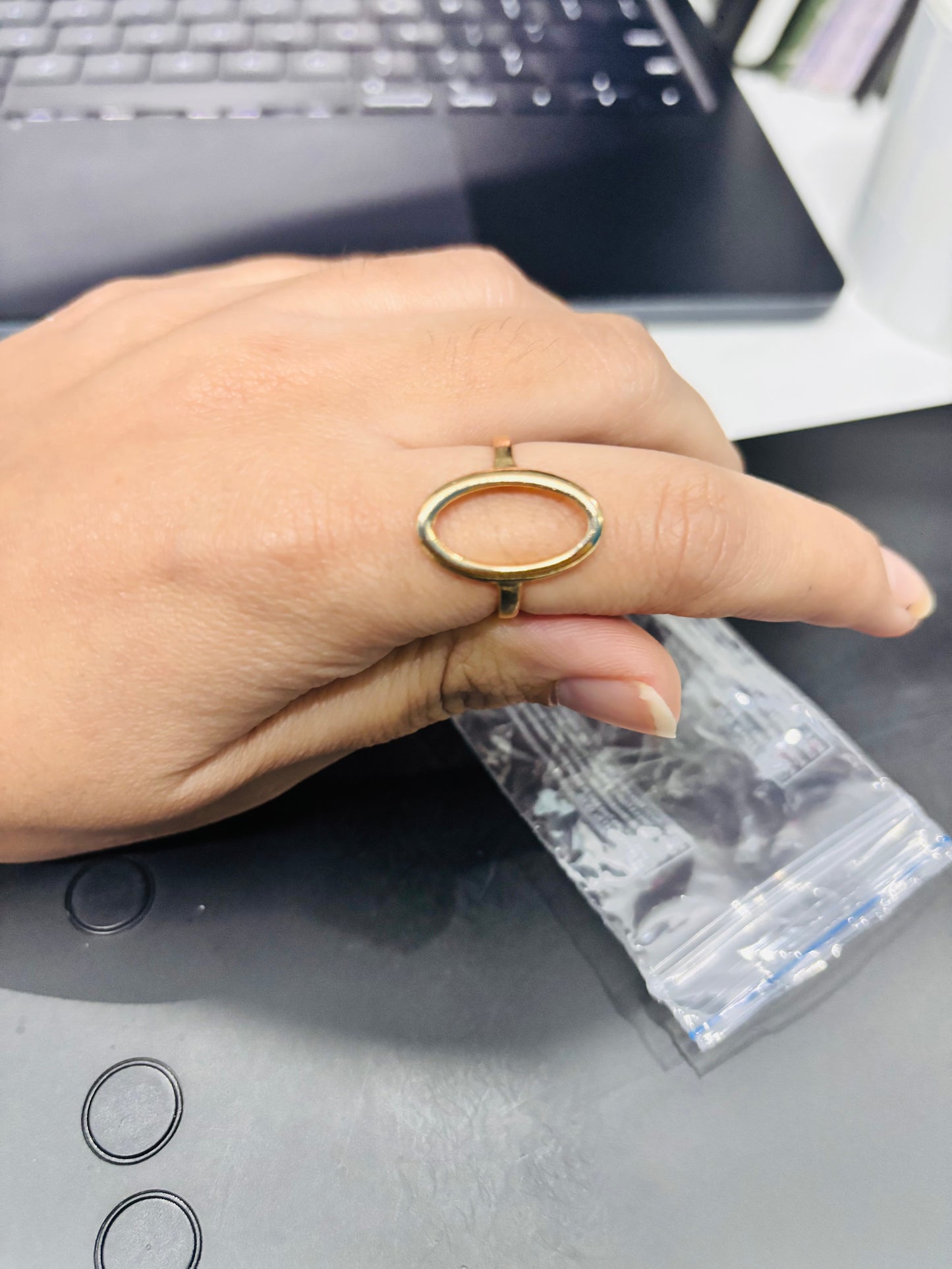 Hollow Oval Ring