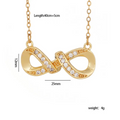 Infinity Zircon Necklace