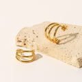 Triple Luxe Hoops